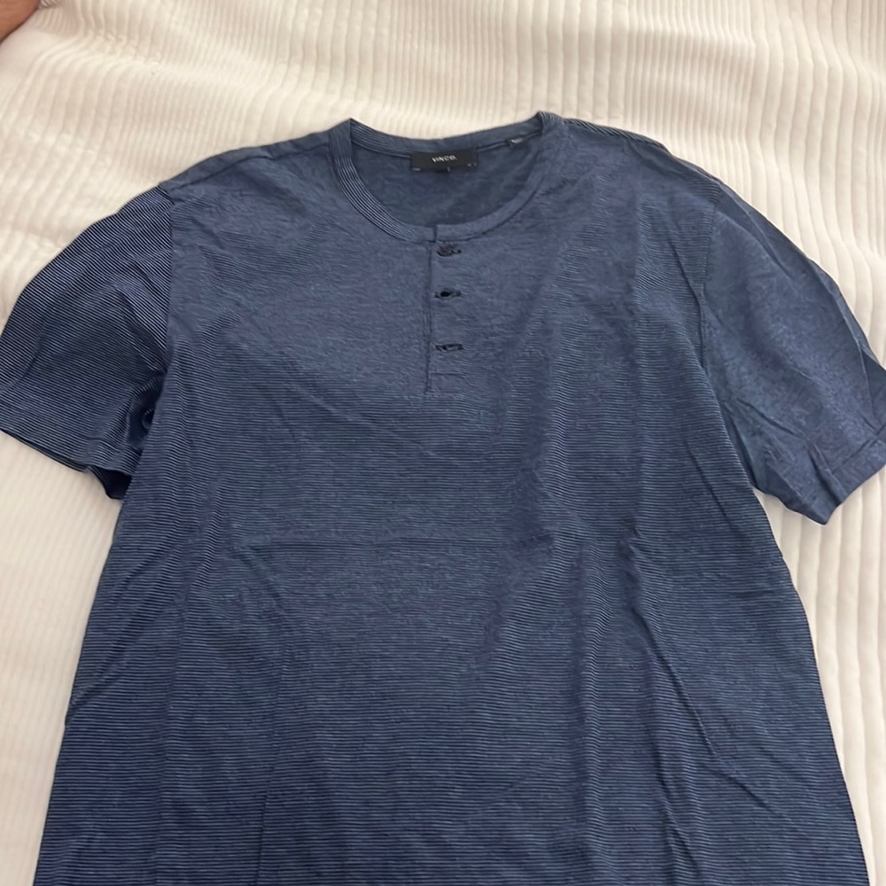 Vince Mens Short Sleeve Henley